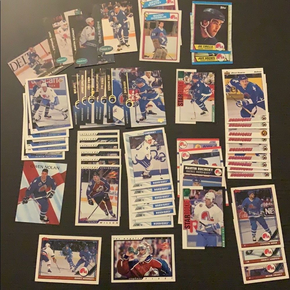 Nordiques/Avalanche Card Lot